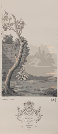 A Complete Set of Fourteen Zuber et Cie. La Cote de Villefranche Wallpaper Panels