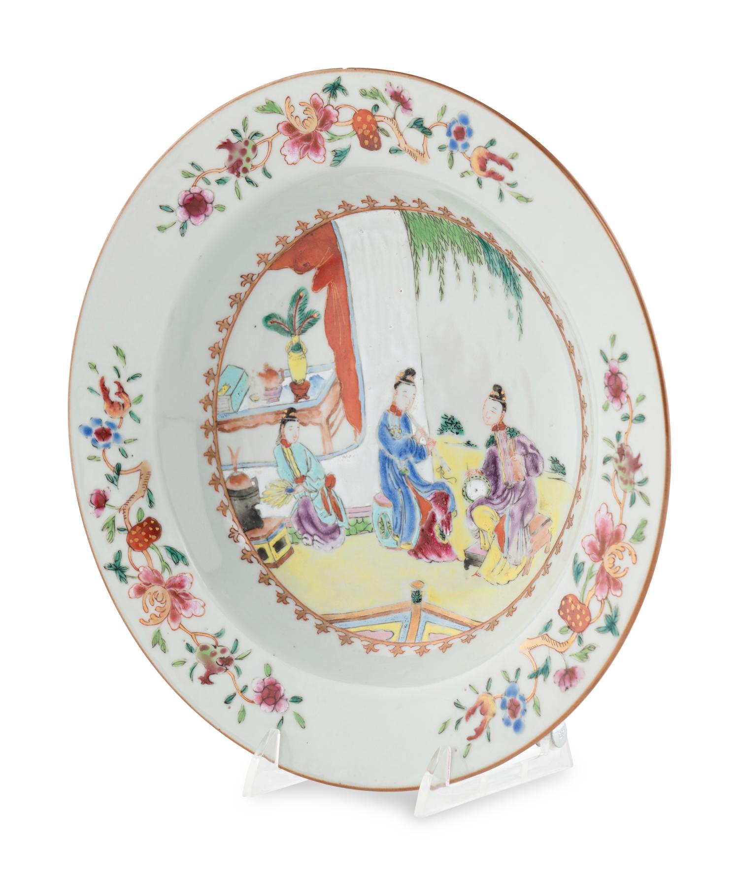 A Chinese Export Porcelain Plate