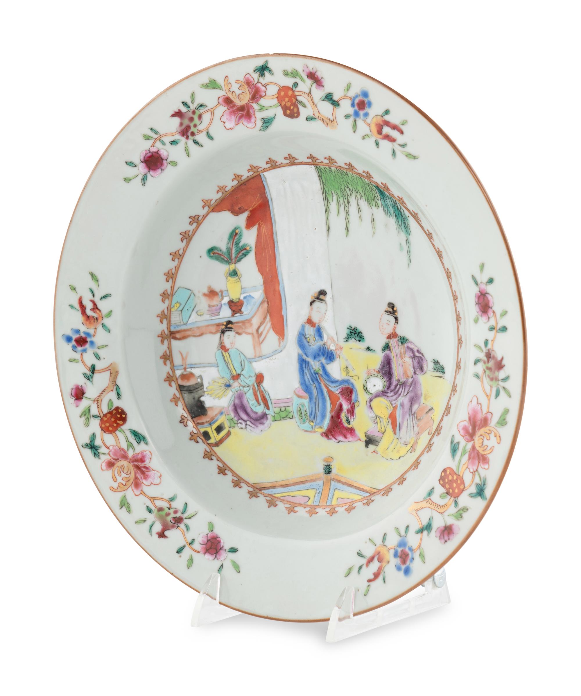A Chinese Export Porcelain Plate