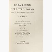 [Literature] Pound, Ezra Selected Poems