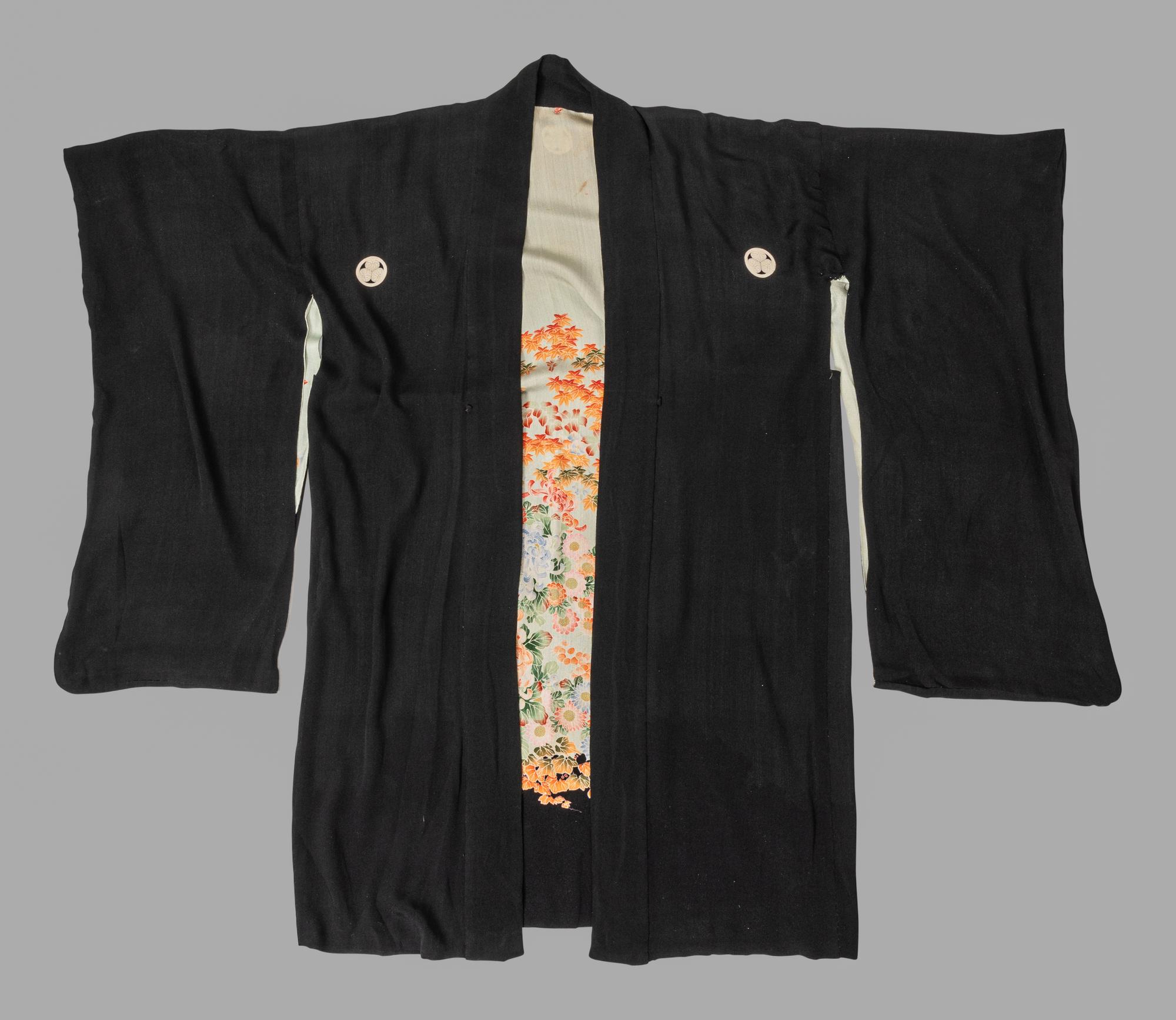 Two Japanese Silk Kimonos