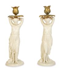 Seven Blanc de Chine Porcelain Table Articles — 20th Century