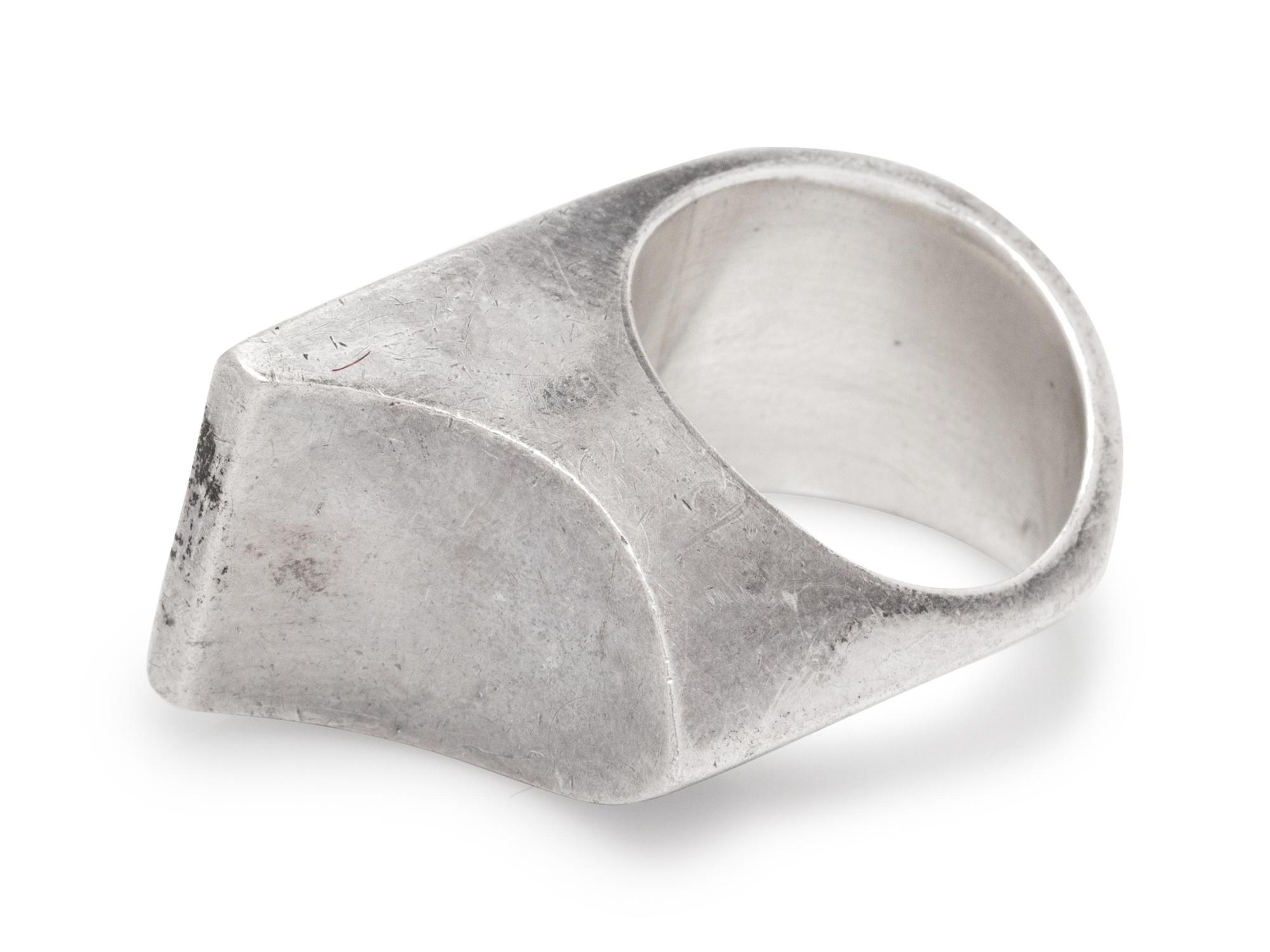 A Modernist Sterling Silver Ring, Arne Johansen,