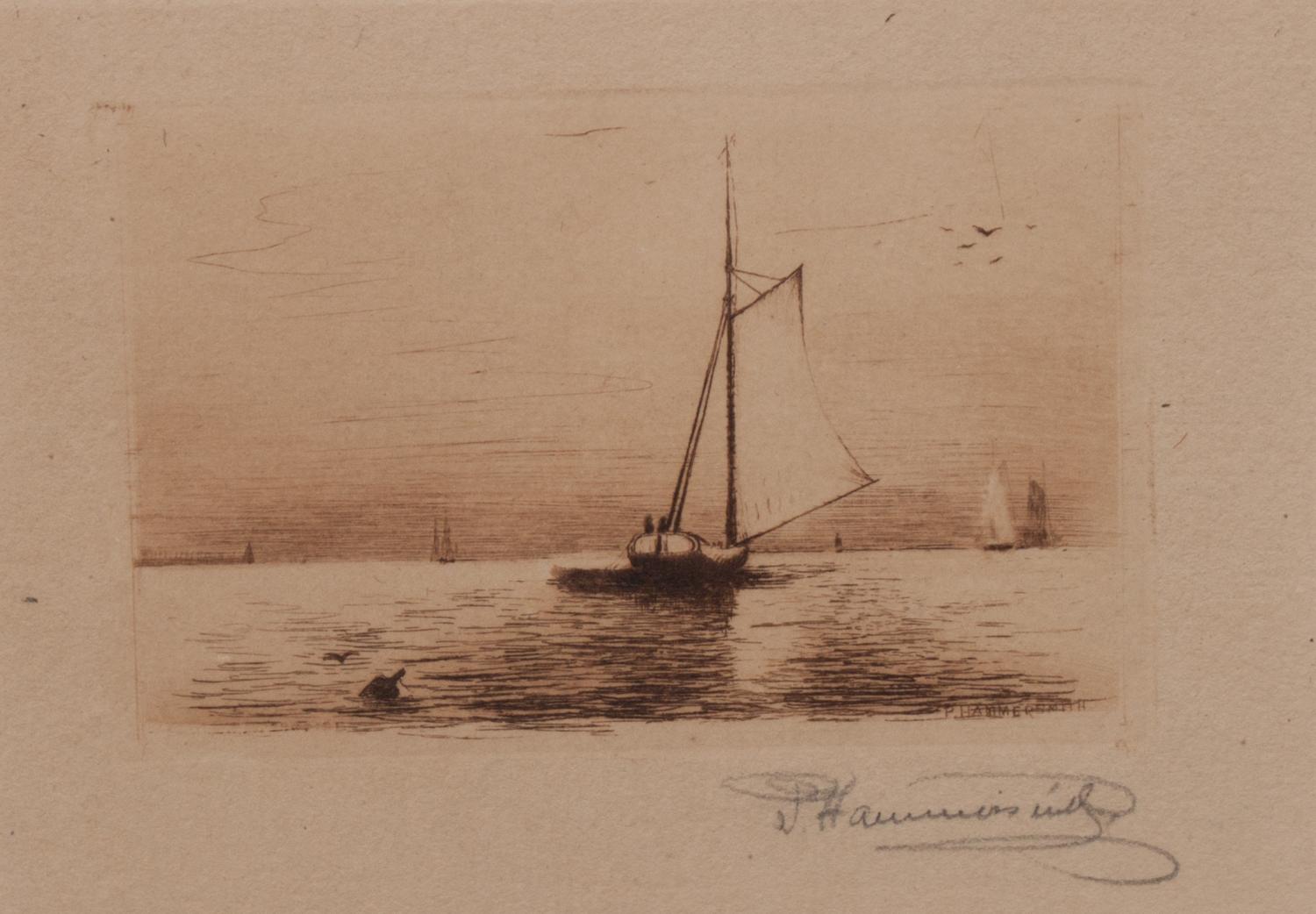 Paul Hammersmith, (Wisconsin, 1857-1937), Evening in the Park and Lake Michigan Sunrise (two works)