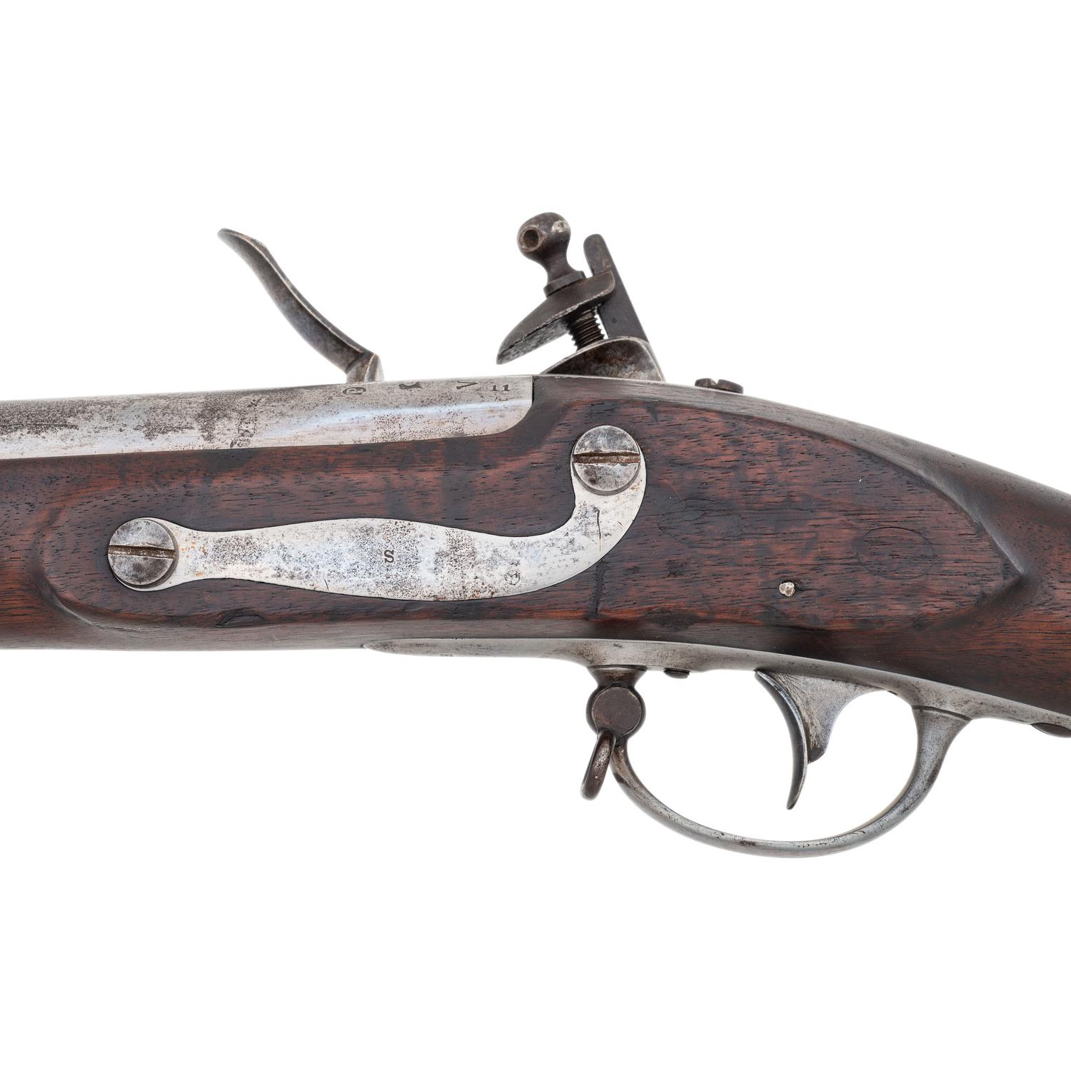 U.S. Model 1822/28 (1816 Type III) Flintlock Musket by Springfield with Bayonet