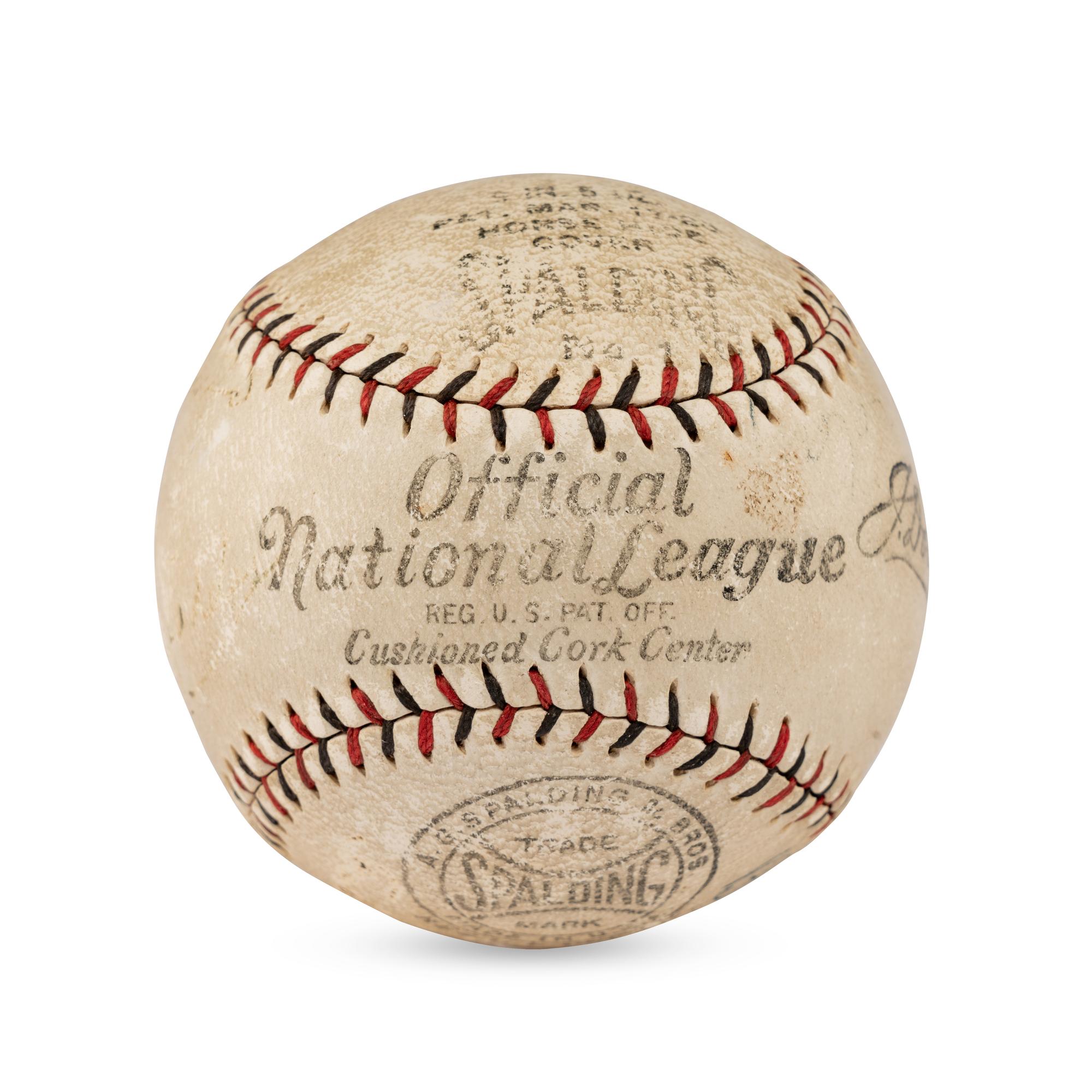 A Rare Billy Sunday Signed Autograph Baseball (Beckett Authentication Services)
