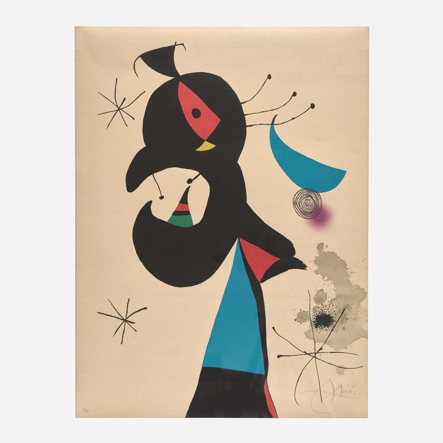 Joan Miro (Spanish, 1893-1983) Montroig 4