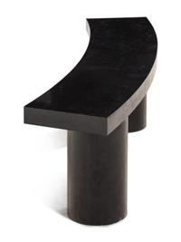 A Contemporary Black Marble Low Table
