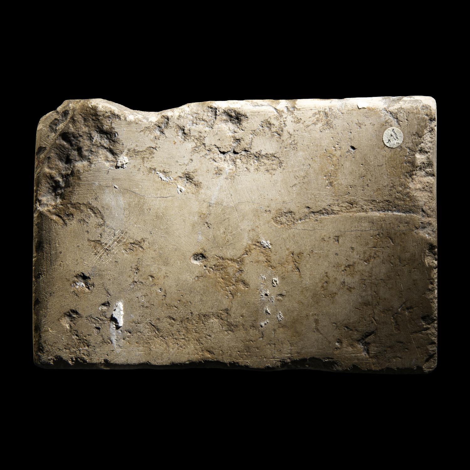 An Egyptian Limestone Ostracon with Two Dancers