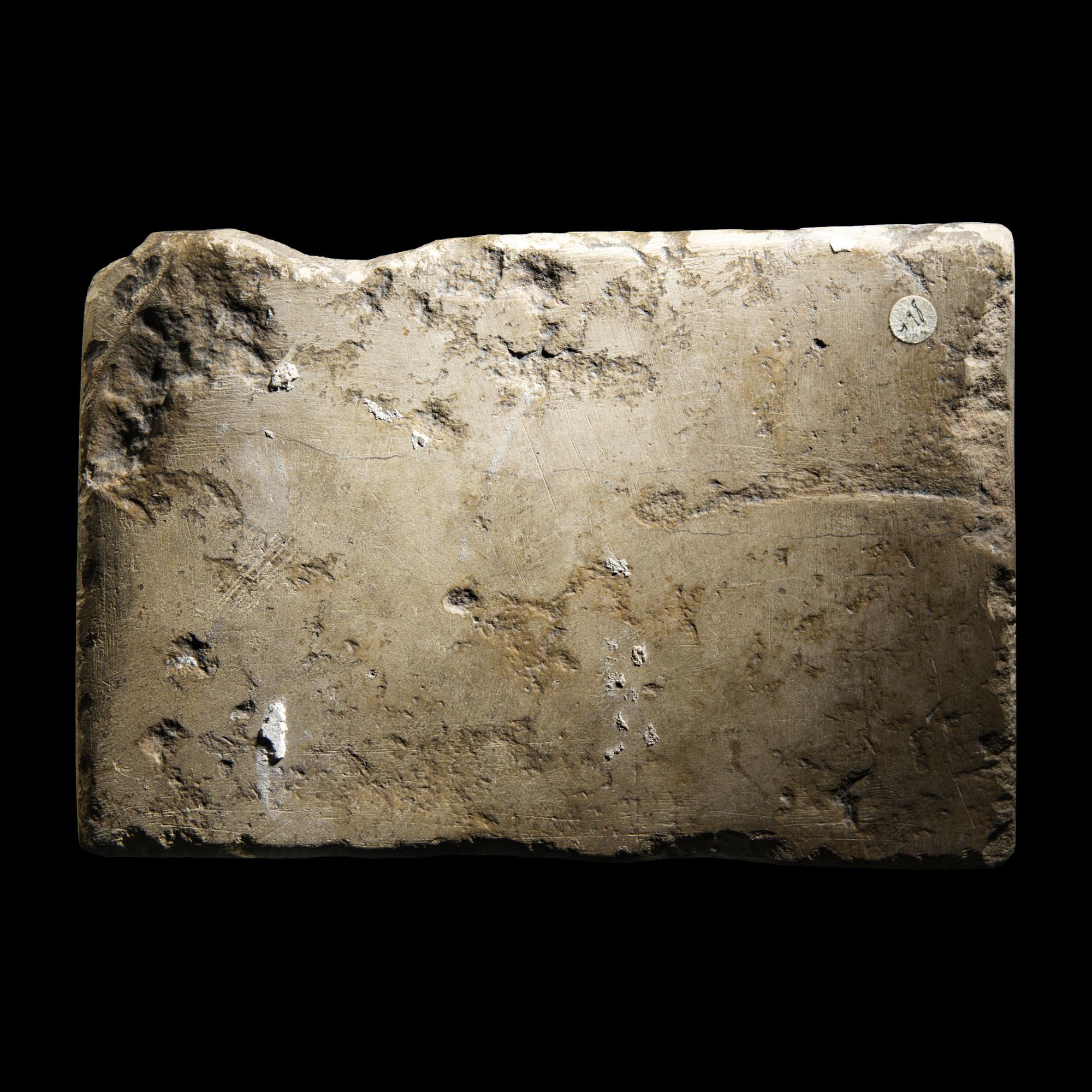 An Egyptian Limestone Ostracon with Two Dancers