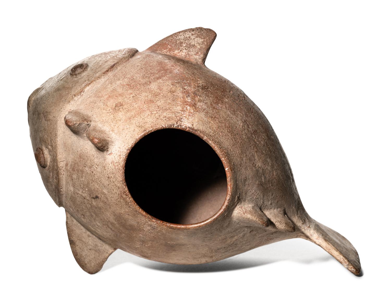 A Colima Shark Effigy Vessel