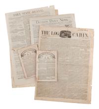 [NEWSPAPERS]. Large collection of 19th century newspapers published throughout the United States.