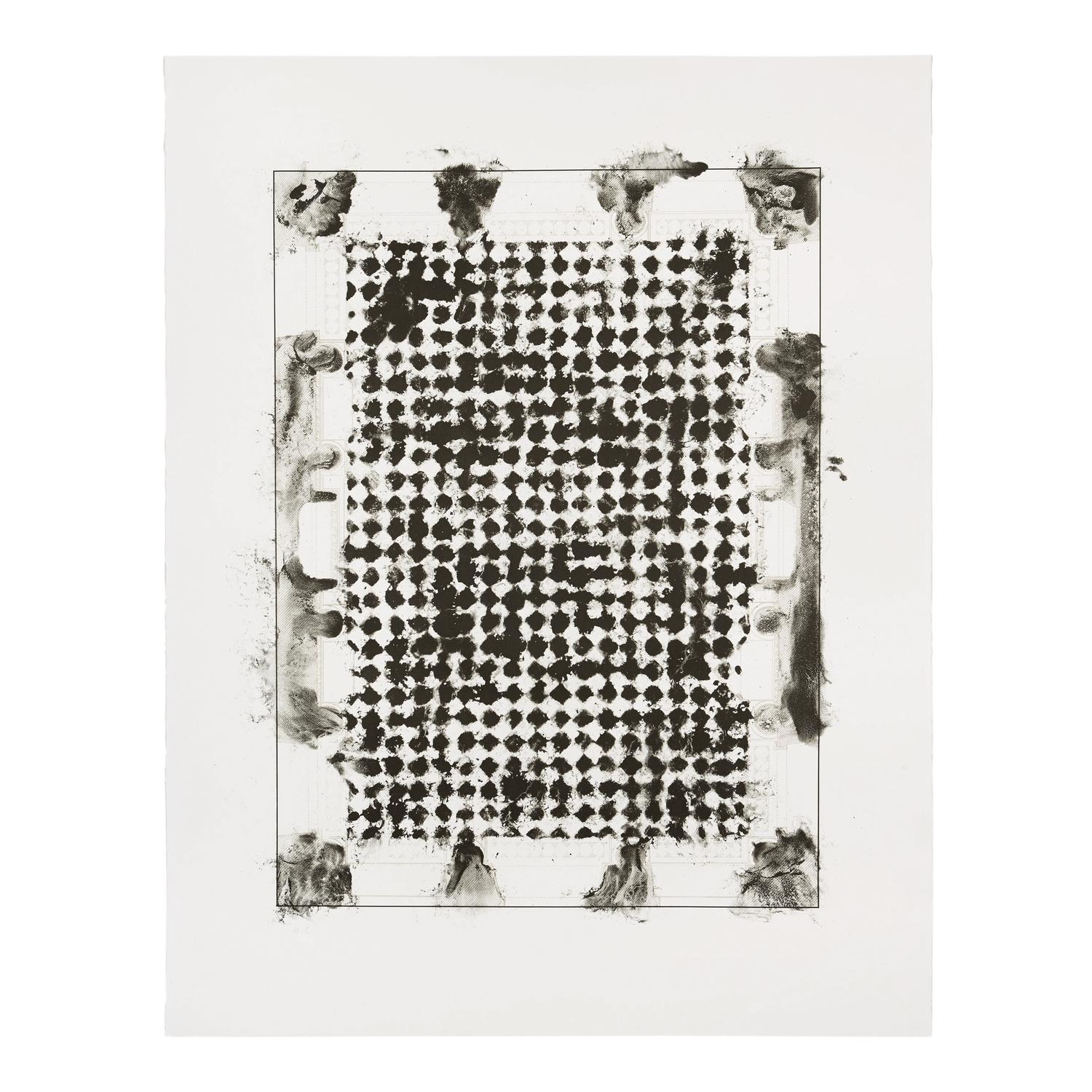 Guillermo Kuitca (Argentinian, b. 1961) — L’Encyclodedie (Marble flooring plan and ceiling plan of a Salon in the Palace of the Marquis de Spinola) (diptych), 2002