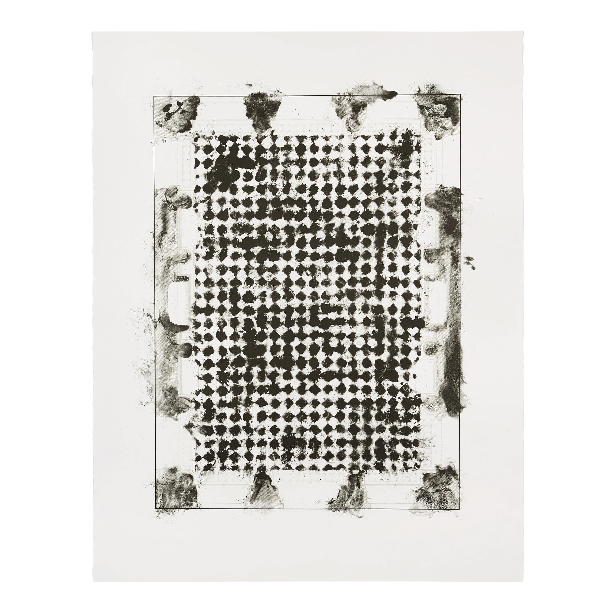 Guillermo Kuitca (Argentinian, b. 1961) — L’Encyclodedie (Marble flooring plan and ceiling plan of a Salon in the Palace of the Marquis de Spinola) (diptych), 2002