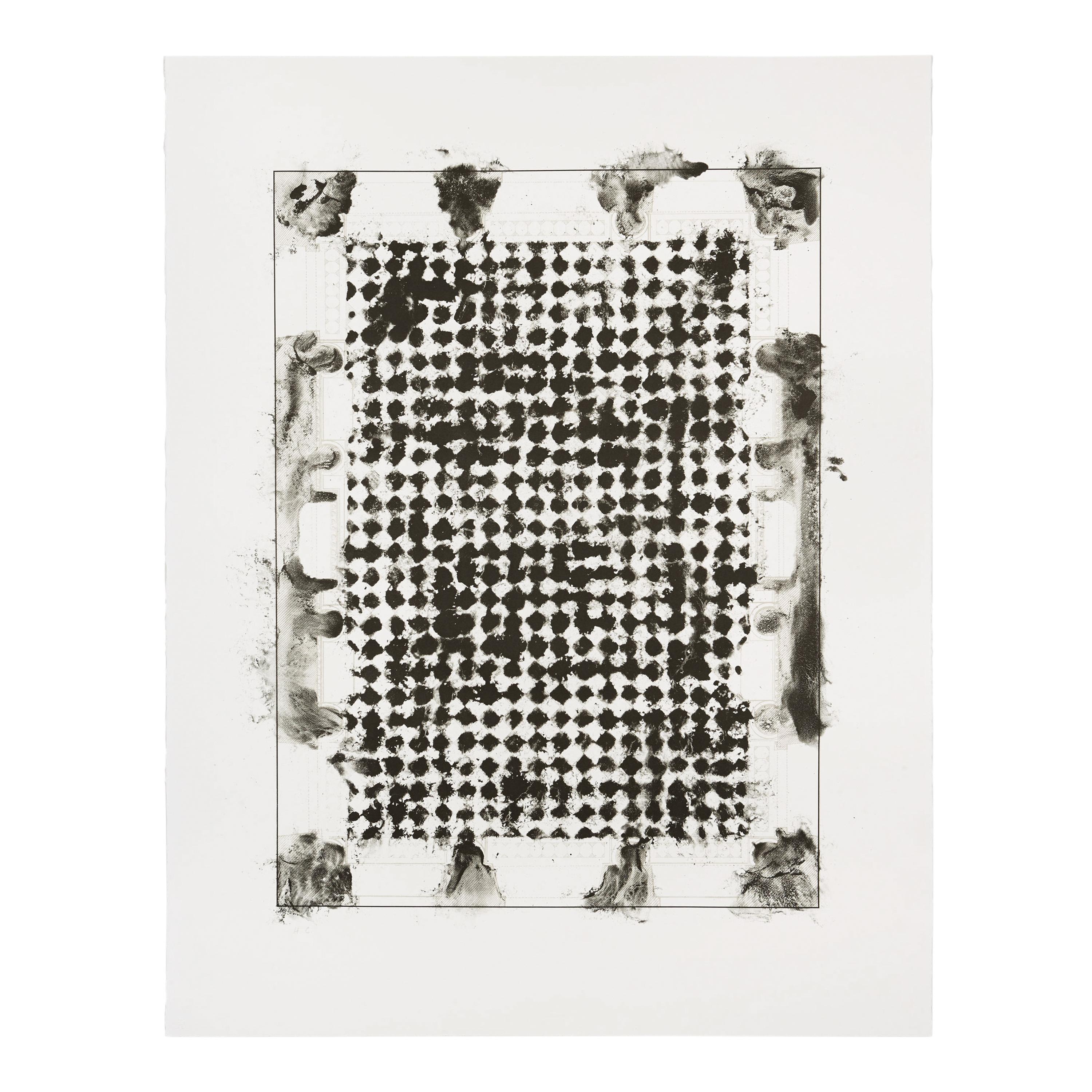 Guillermo Kuitca (Argentinian, b. 1961) — L’Encyclodedie (Marble flooring plan and ceiling plan of a Salon in the Palace of the Marquis de Spinola) (diptych), 2002