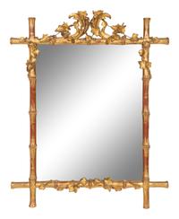 An English Giltwood-Framed Mirror