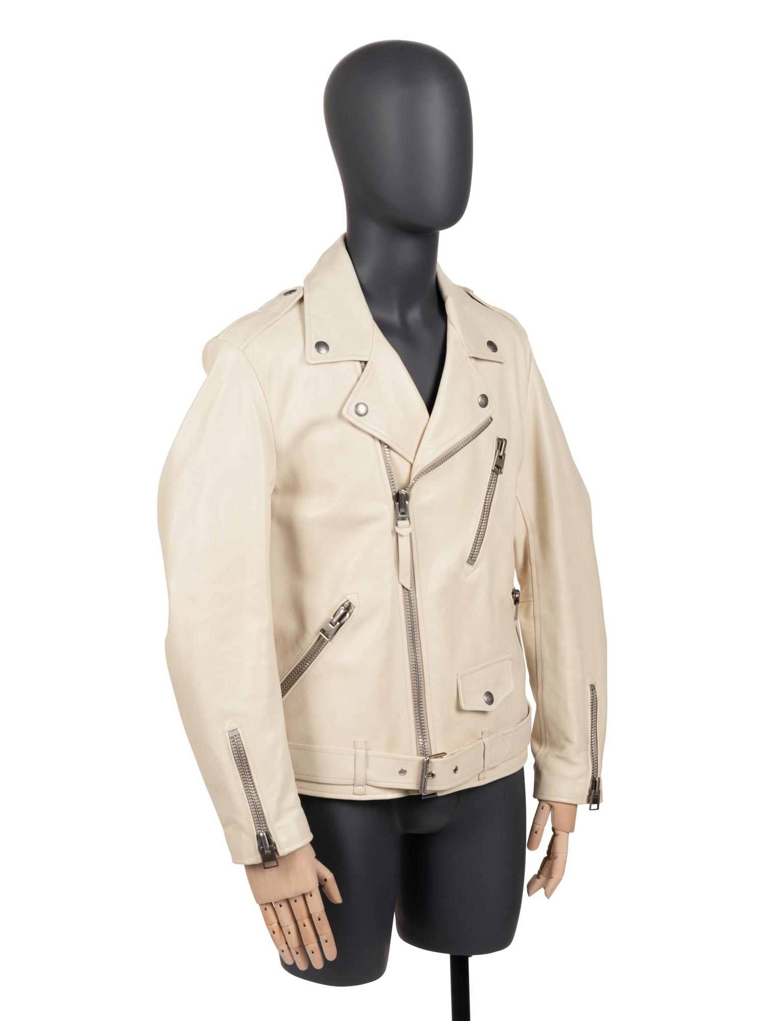 Tom Ford Men's Leather Biker Jacket, 2000s