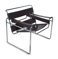 A Marcel Breuer Chrome and Leather Chair — 20TH CENTURY