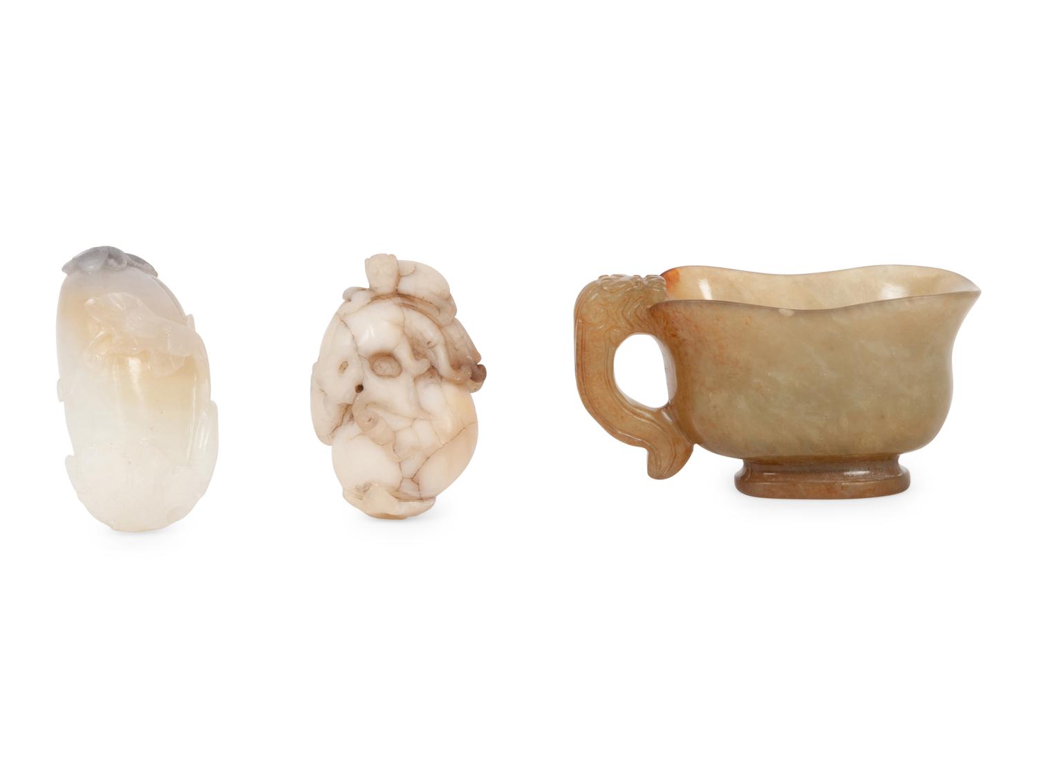 A Group of Three Jade Articles