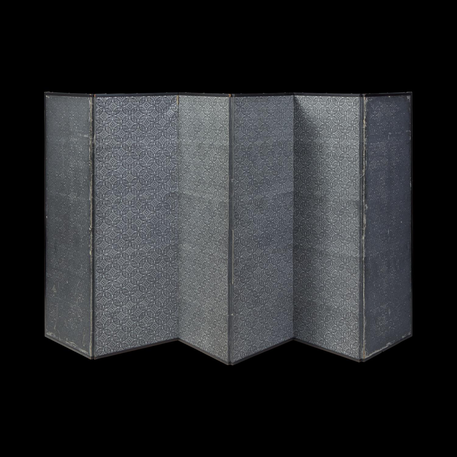 A Japanese Six-Panel Floor Screen, Edo Period 日本江戶時代 松鹤图六扇屏