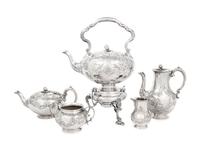 An American Silver-Plate Four-Piece Tea and Coffee Service