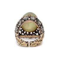 BUCCELLATI, CAT'S EYE CHRYSOBERYL AND DIAMOND RING