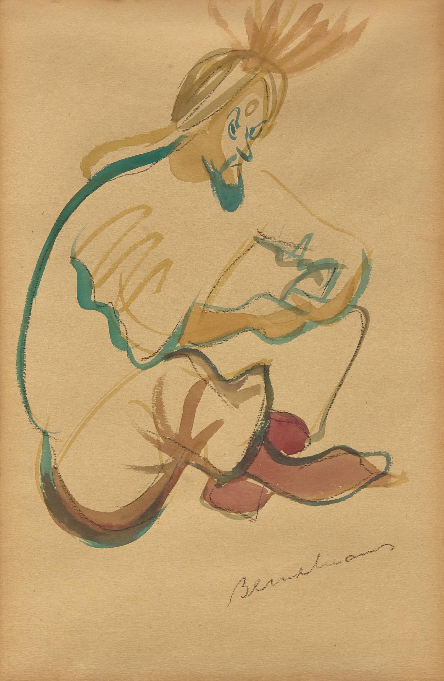 Untitled (Man Sitting Cross-Legged)