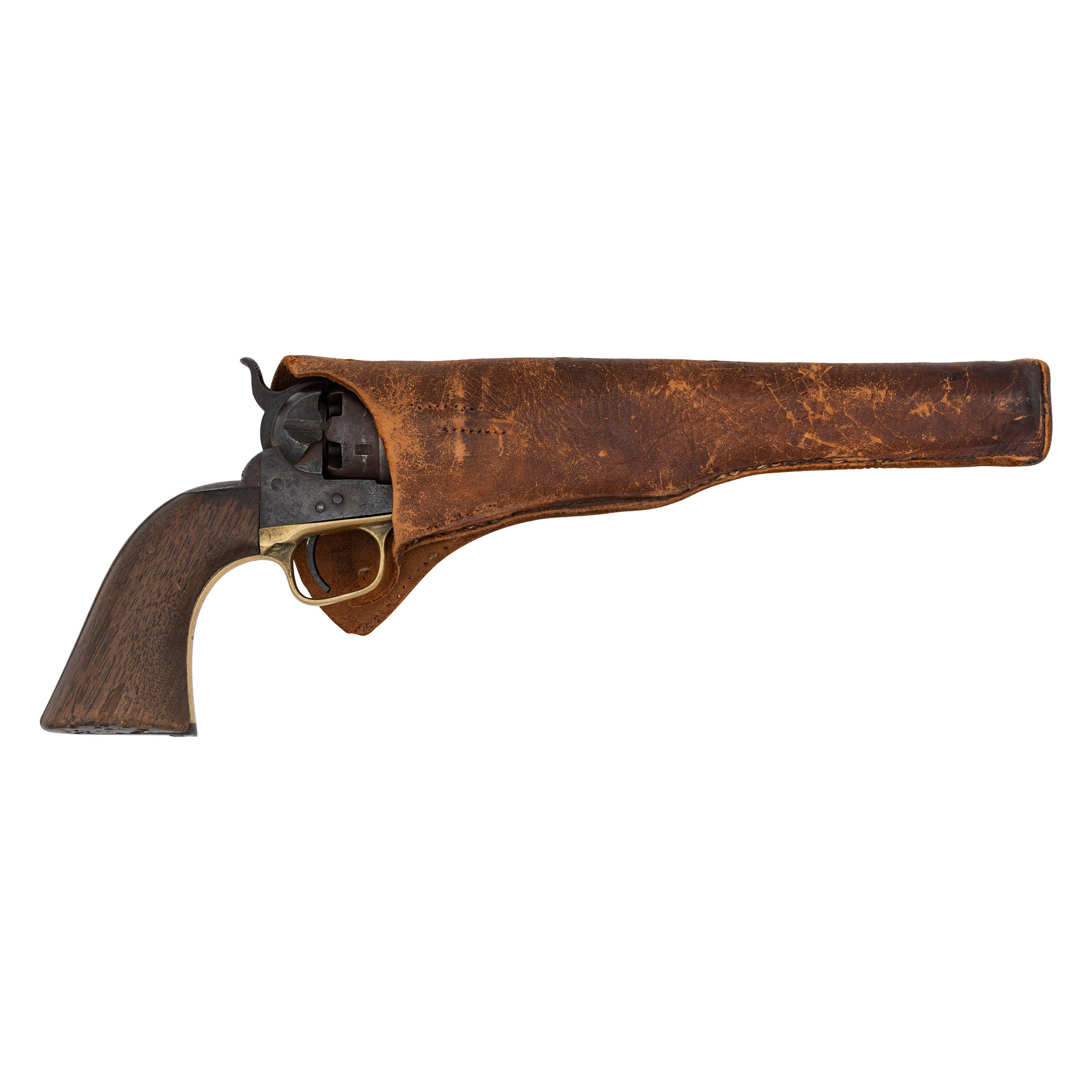 Colt Model 1860 Army Revolver & Holster Identified to James S. Huston with Documents & Image
