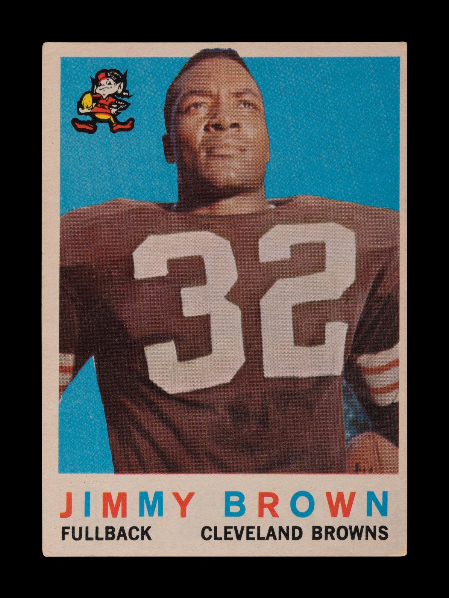 A 1959 Topps Jim Brown Football Card No. 10