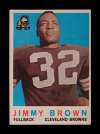 A 1959 Topps Jim Brown Football Card No. 10