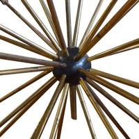 A Stilnovo Brass Sputnik Chandelier 50" W x 50" D x 63" H — Italy, Mid-20th Century