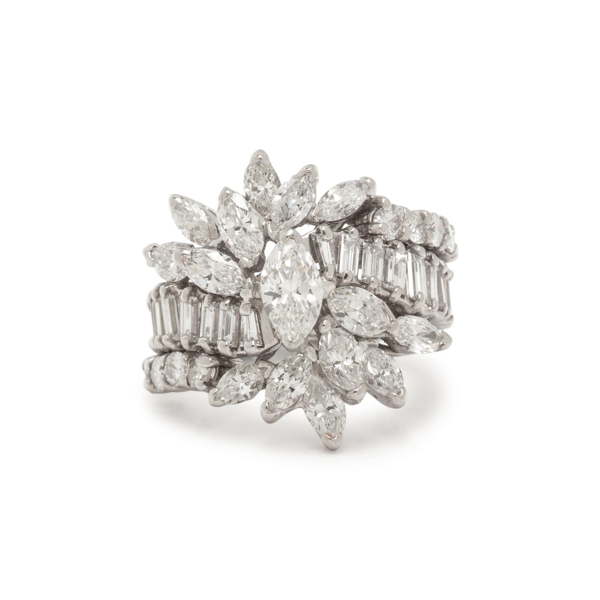 PLATINUM AND DIAMOND RING