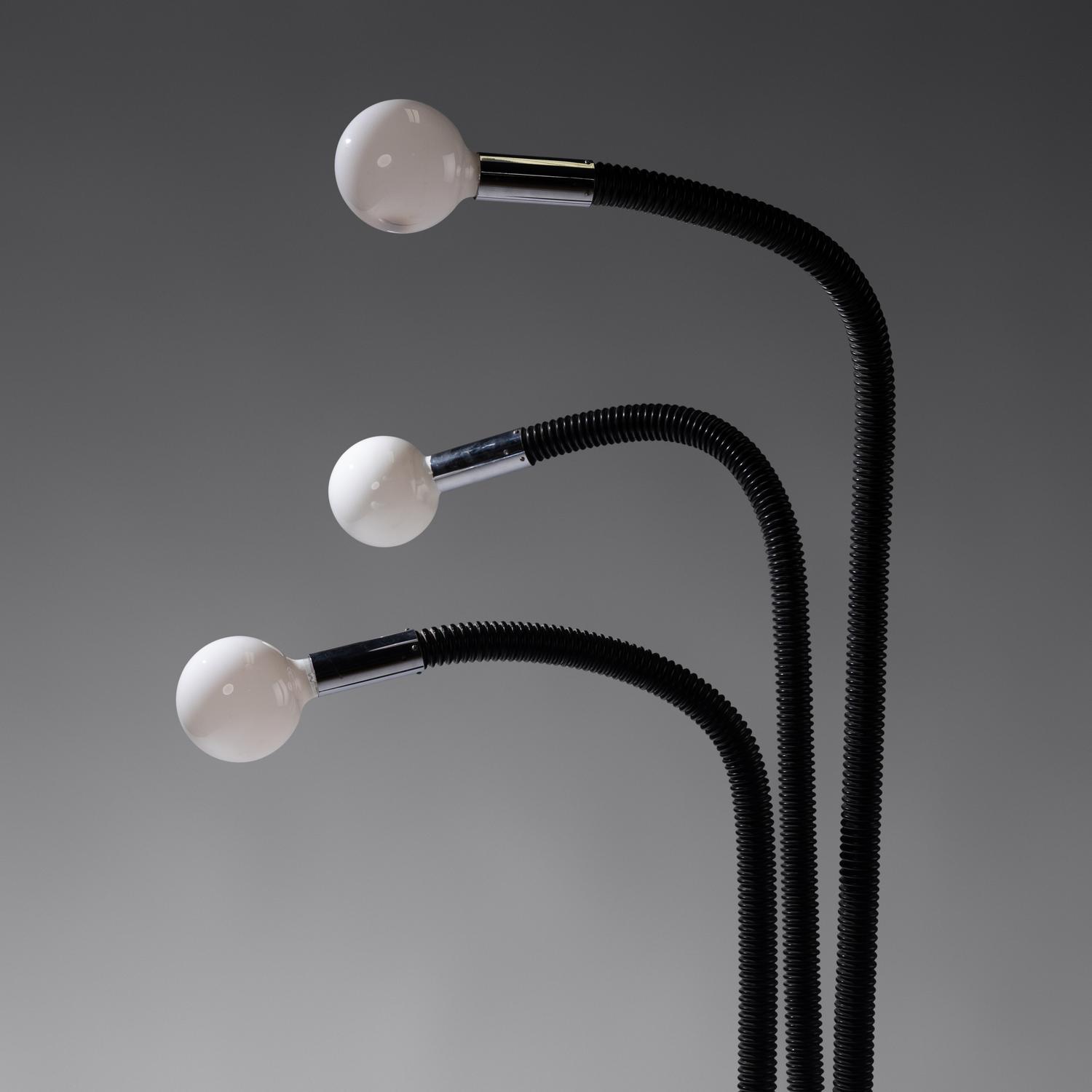 Italian three-arm floor lamp