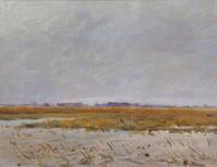 Richard Lorenz, (American, 1858-1915), Coming Off the Desert