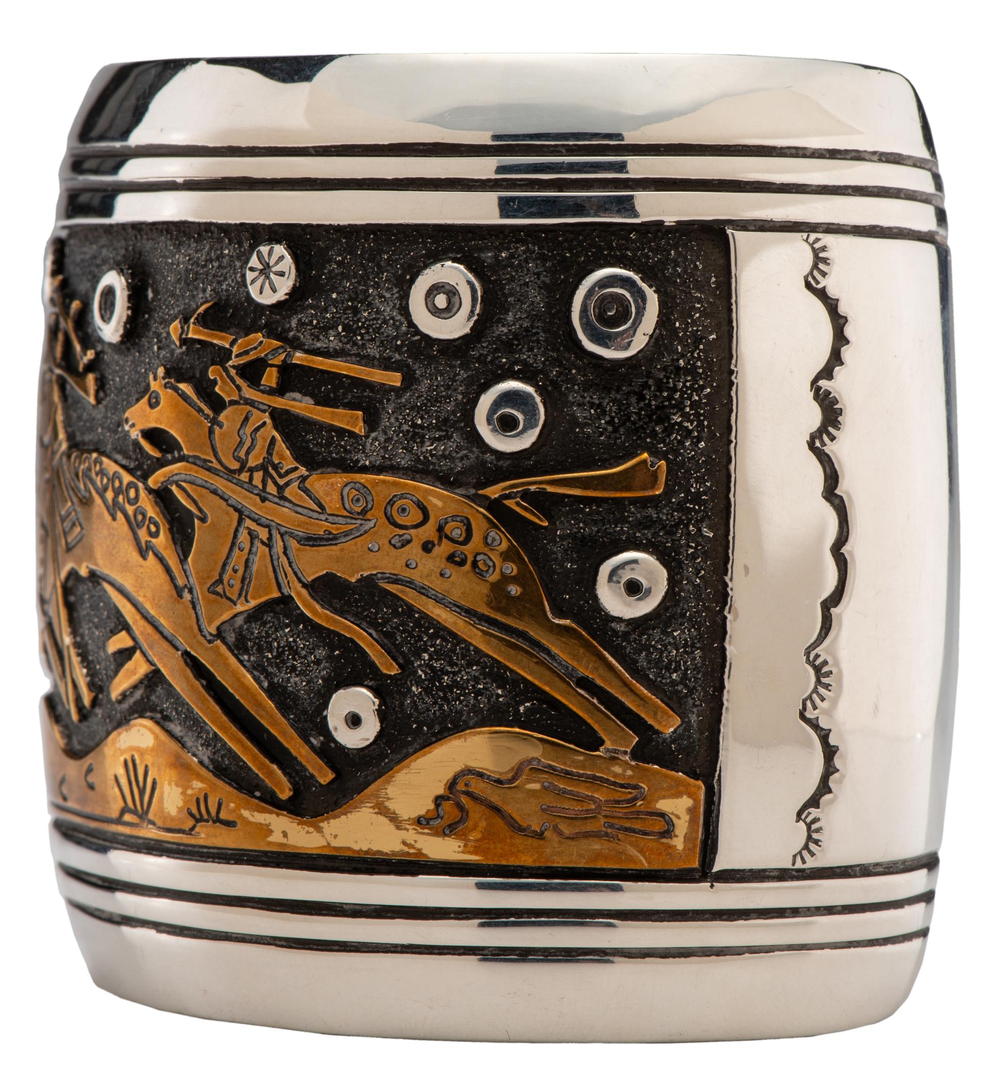 Sterling Silver and Brass Cuff Bracelet Lot is located and will ship from Denver, Colorado.