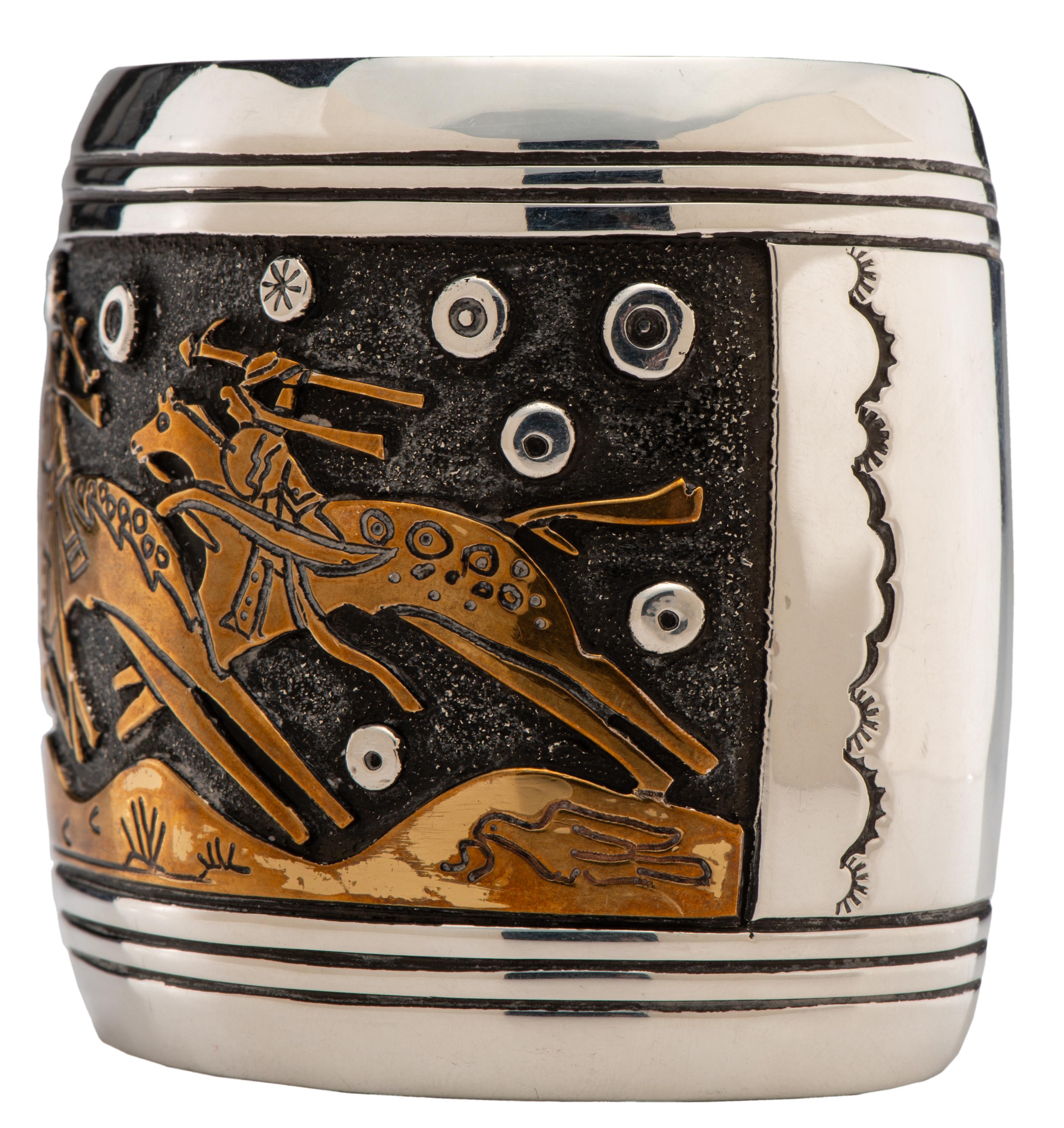 Sterling Silver and Brass Cuff Bracelet Lot is located and will ship from Denver, Colorado.