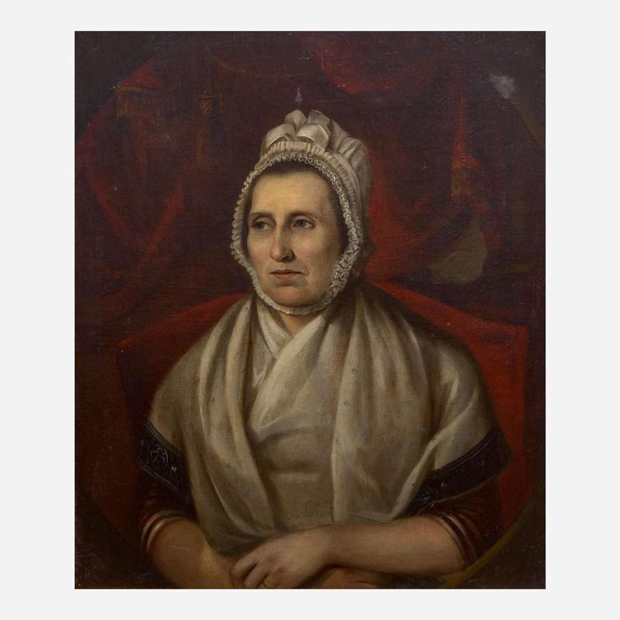 American School 18th / 19th century Two Portraits: A Quaker Lady and Gentleman