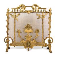 A Regency Style Gilt Bronze Firescreen