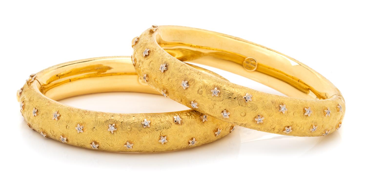 VENDORAFA, DIAMOND BANGLE BRACELET SET