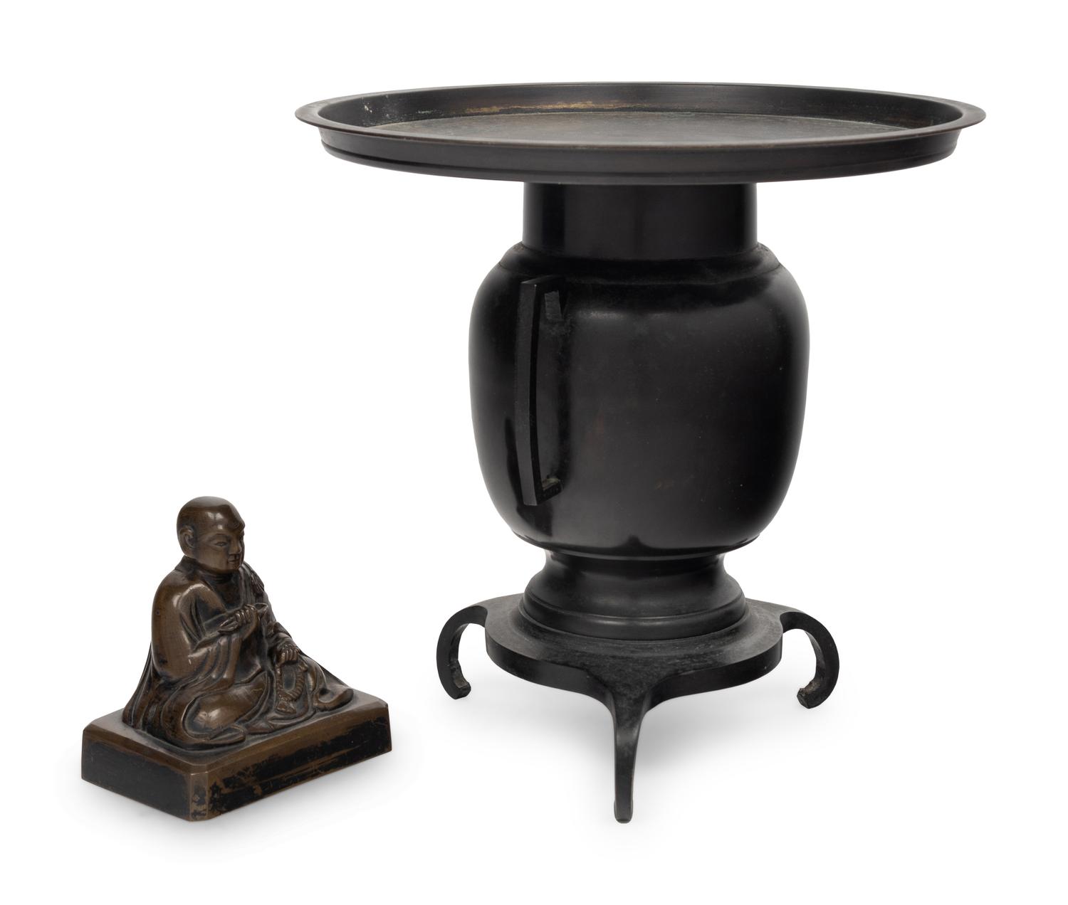 Two Japanese Bronze Articles