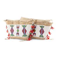 Sioux Beaded Hide Possible Bags, Matched Pair