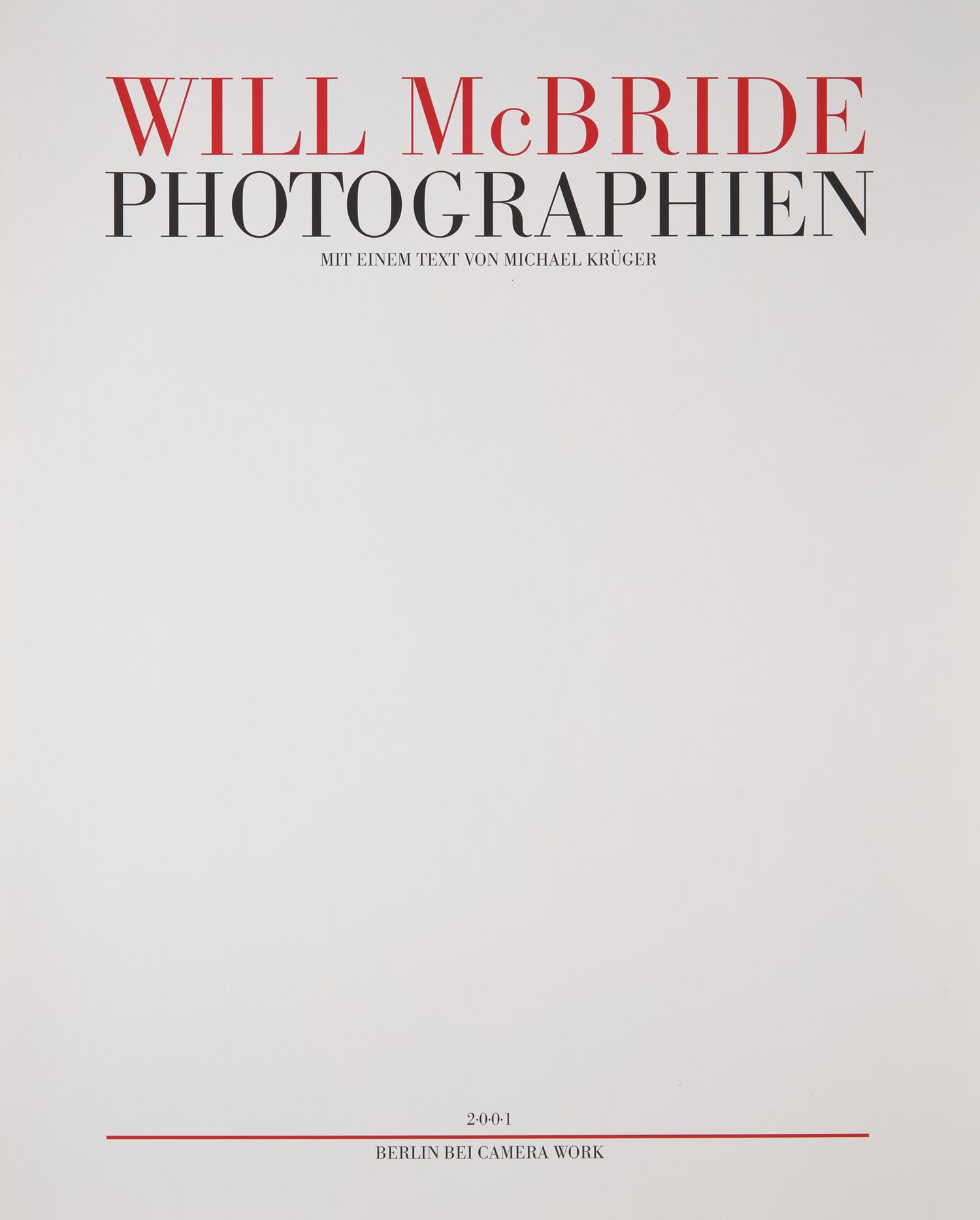 [Photography] McBride, Will. Photographien