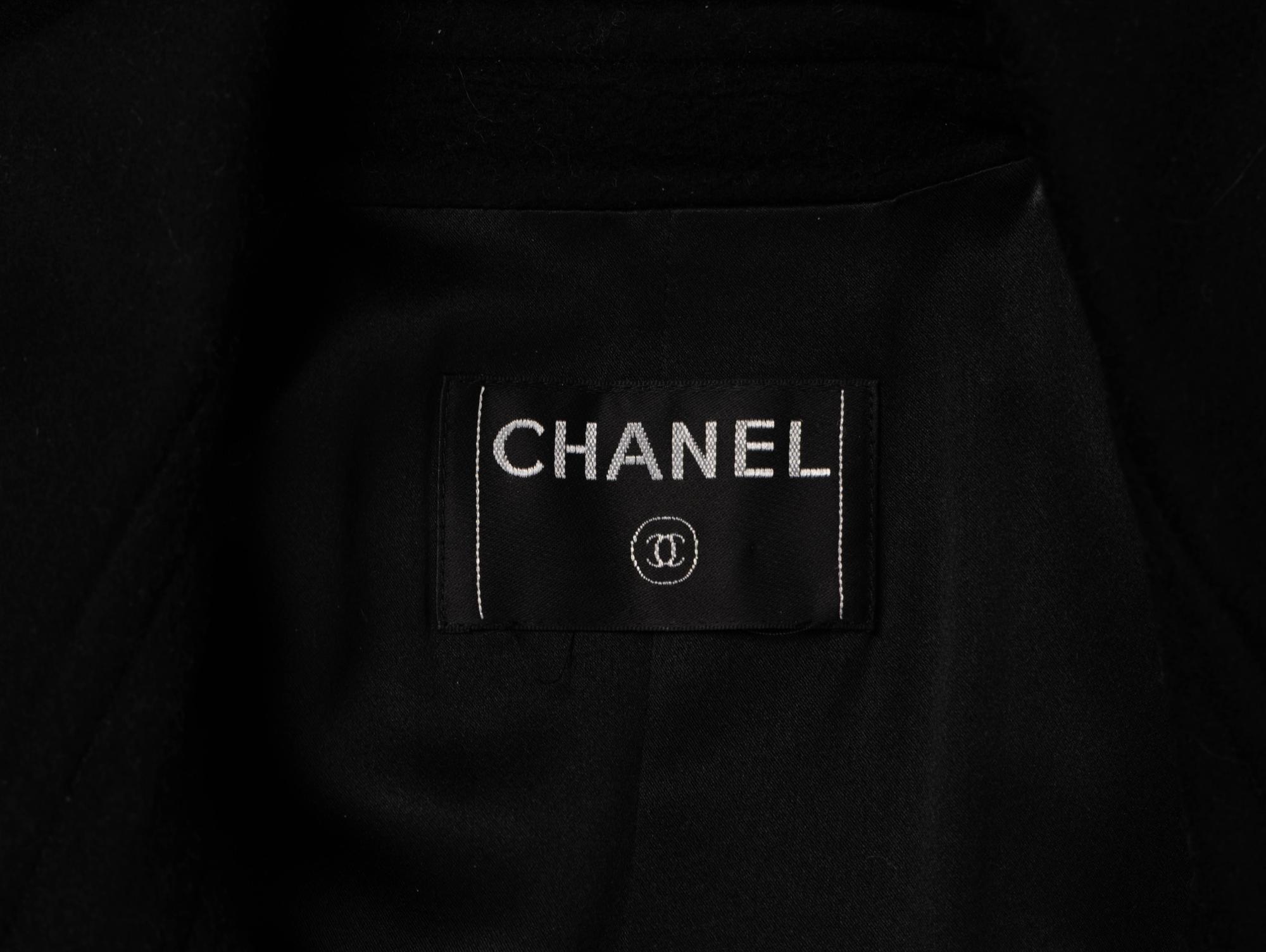 Chanel, Black Cashmere Trench Coat