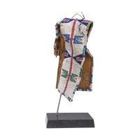 Sioux Beaded Hide Doll Cradle