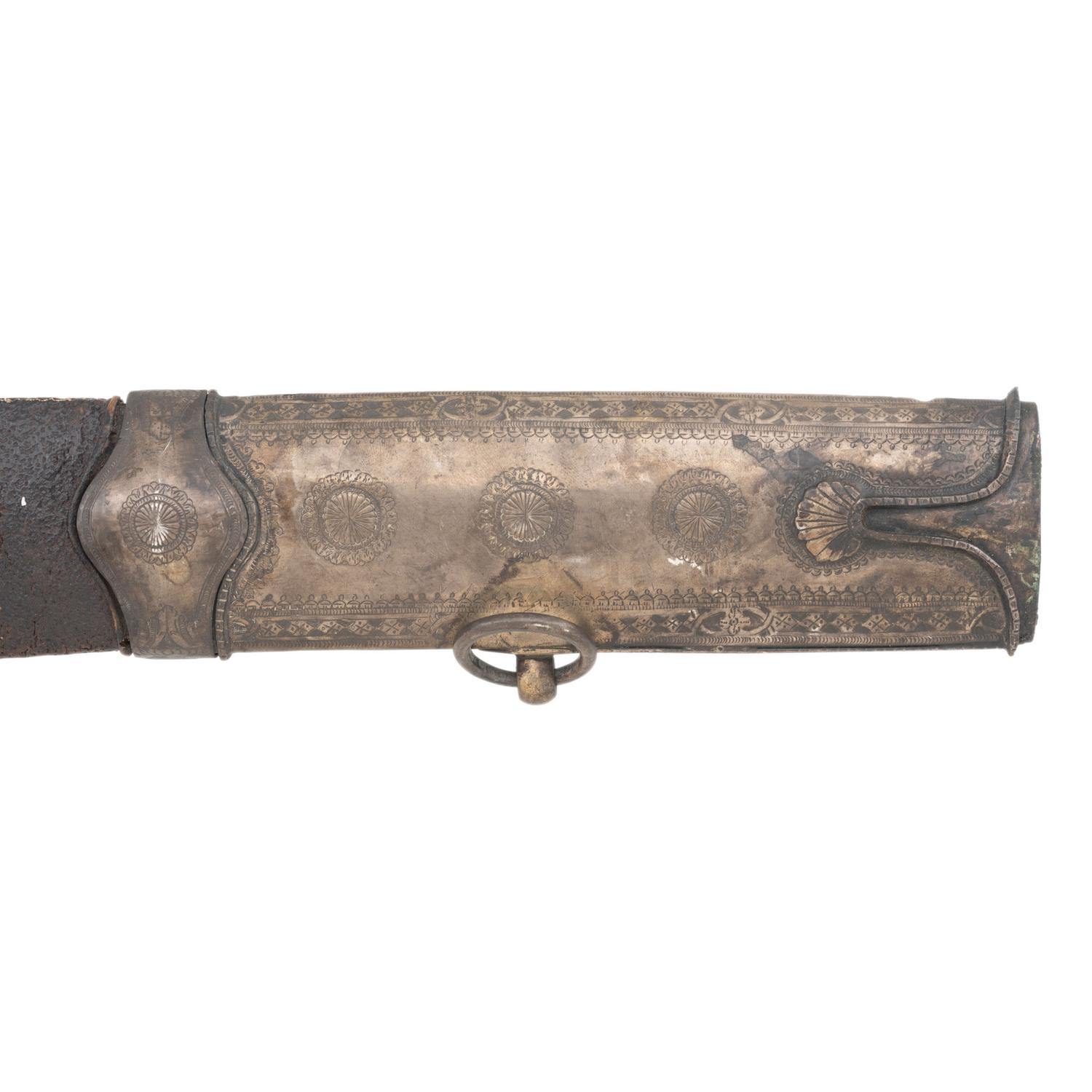 Ottoman Kilij Sword with Wood Lined Scabbard