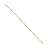 Diamond and Yellow Gold Line Bracelet