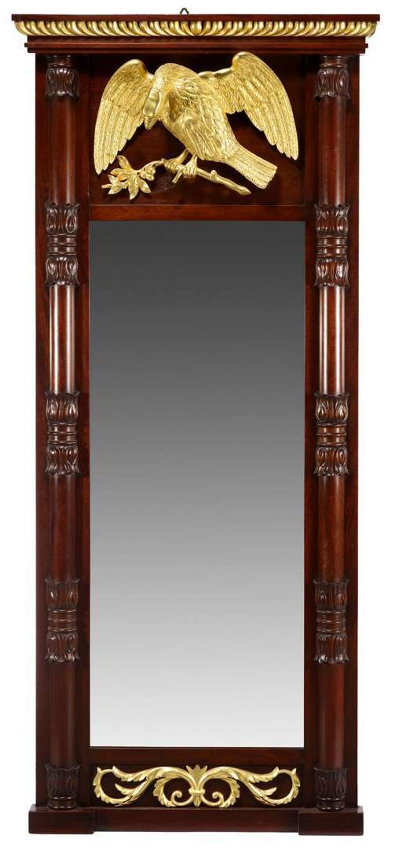 Classical-style mirror robert whitley (b. 1924), bucks county, pa