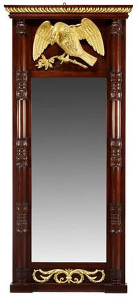 Classical-style mirror robert whitley (b. 1924), bucks county, pa
