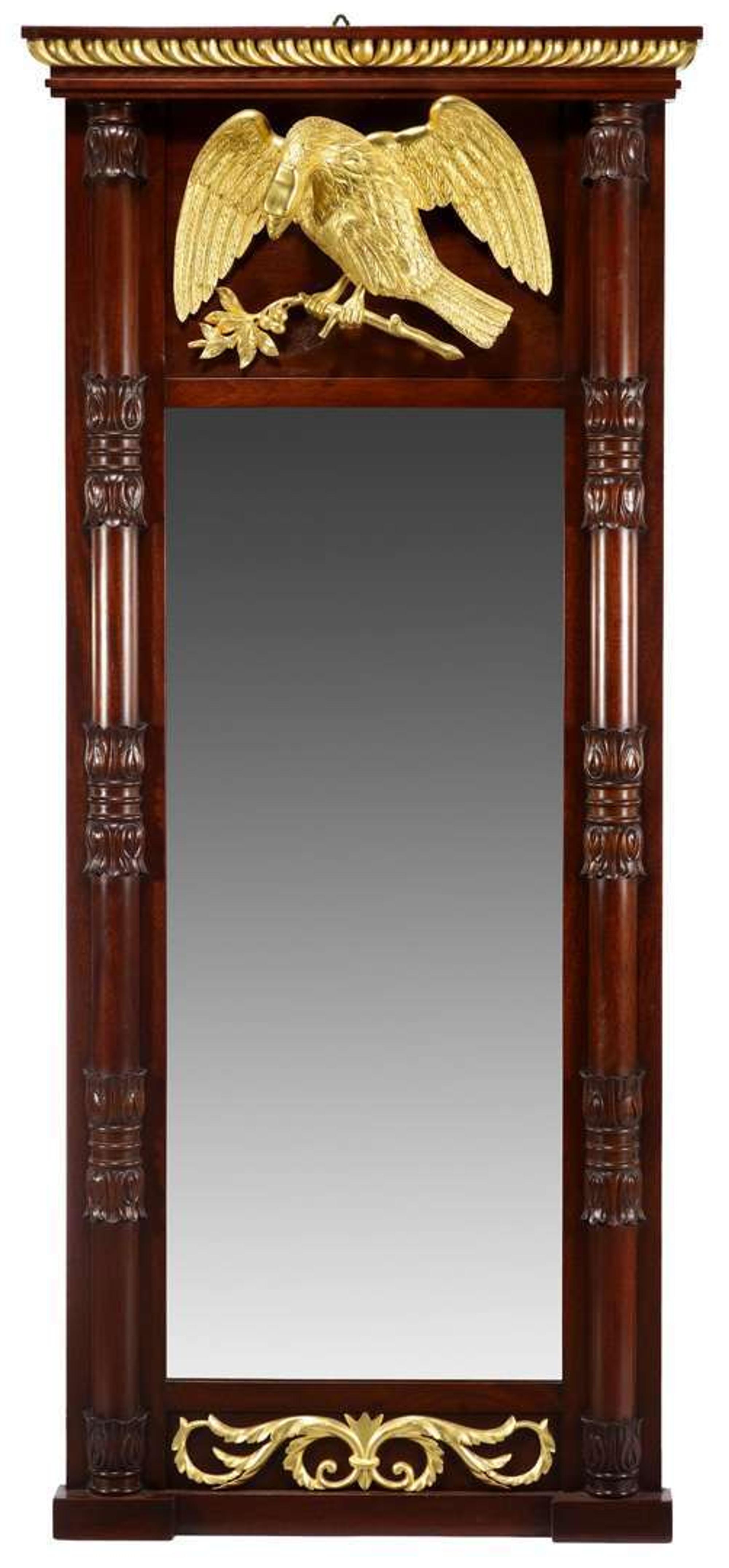 Classical-style mirror robert whitley (b. 1924), bucks county, pa