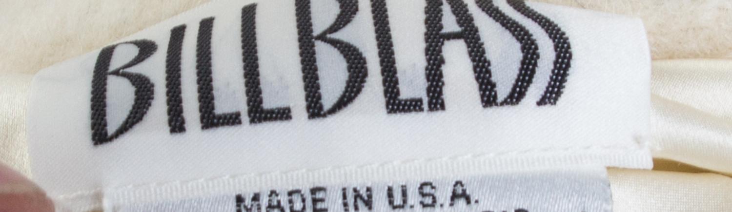 A Bill Blass Cream Wool Jacket, Size 10.
